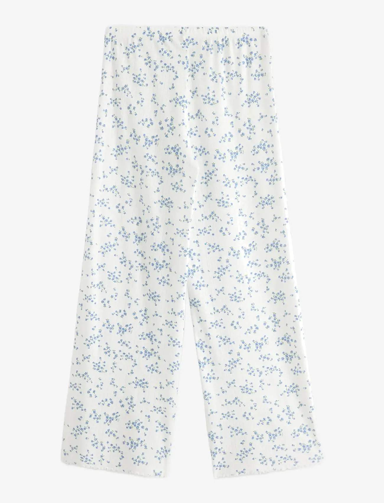 Lindex - Wide pyjama trousers in pointelle - pysjbukser - blue - 2