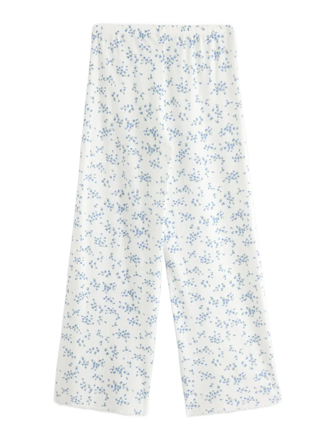 Lindex - Wide pyjama trousers in pointelle - pyjama pants - blue - 2