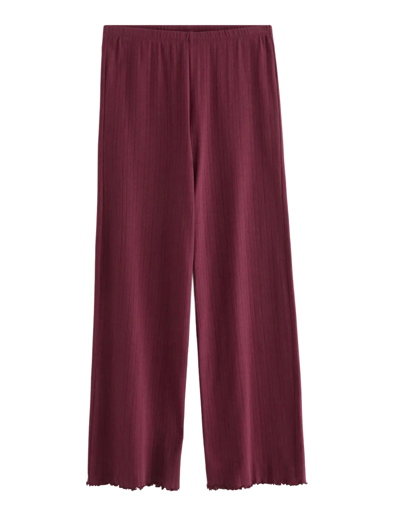 Trousers pointelle - DARK DUSTY RED