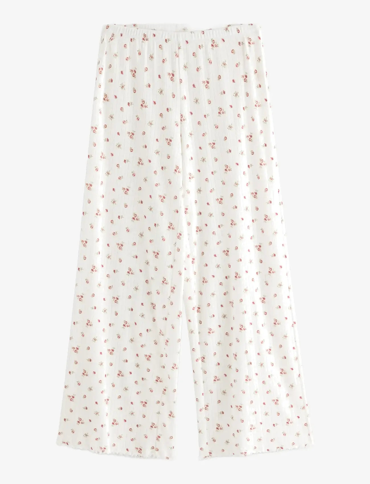 Lindex - Wide pyjama trousers in pointelle - spodnie od piżamy - dusty pink - 1