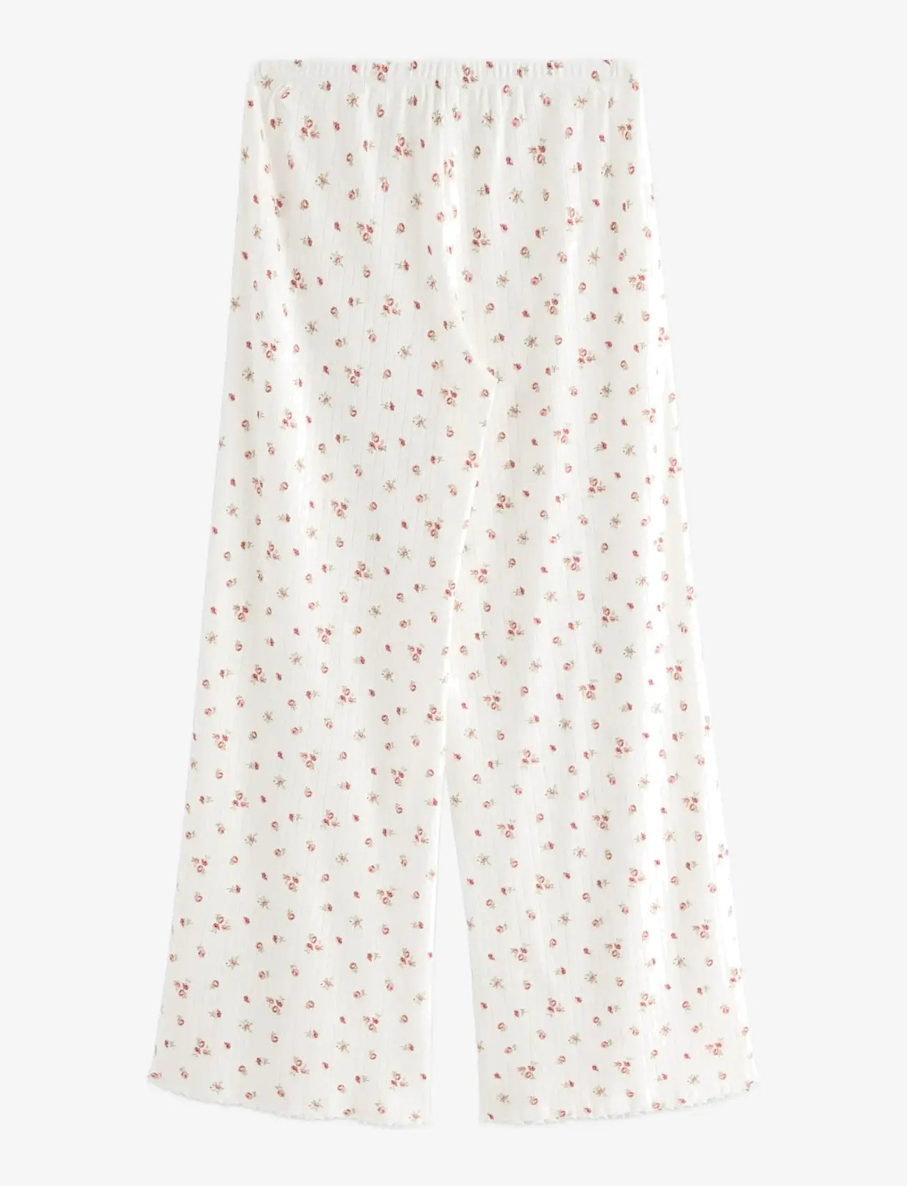 Lindex - Wide pyjama trousers in pointelle - spodnie od piżamy - dusty pink - 2