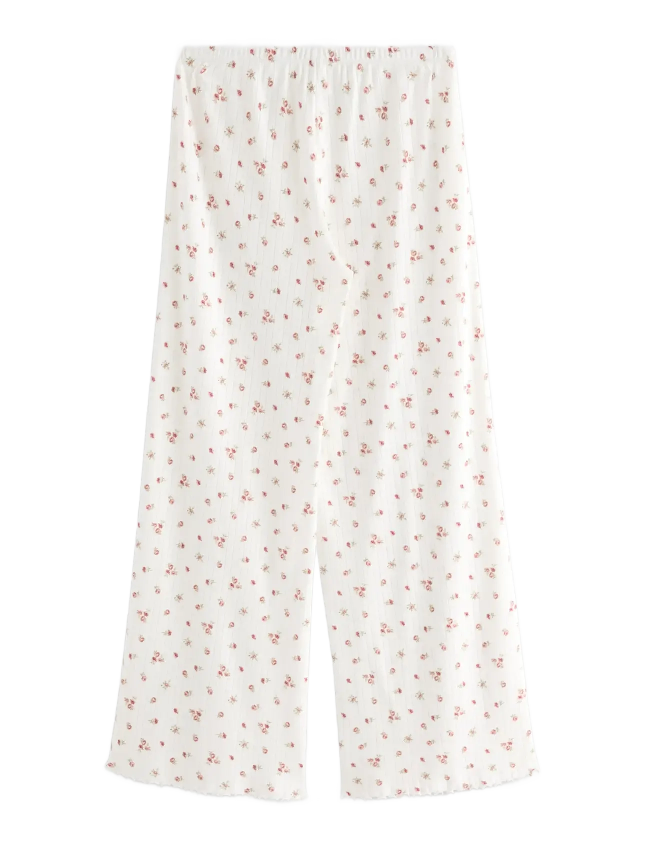 Lindex - Wide pyjama trousers in pointelle - pyjamahose - dusty pink - 2