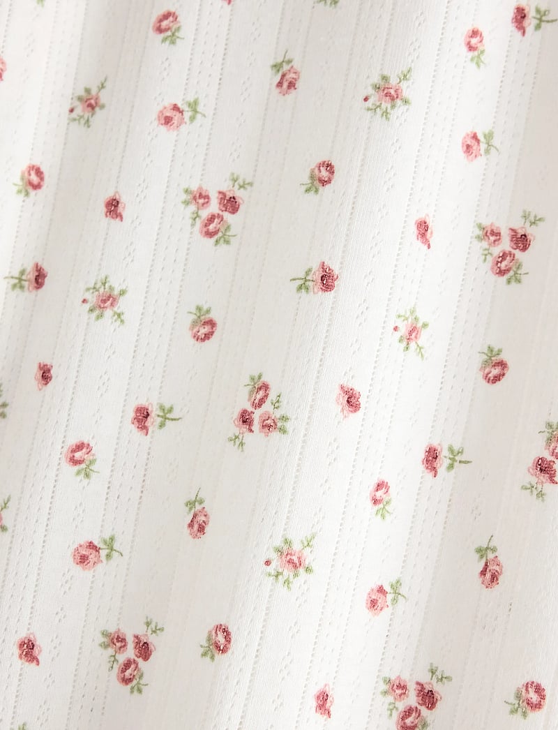 Lindex - Wide pyjama trousers in pointelle - spodnie od piżamy - dusty pink - 5