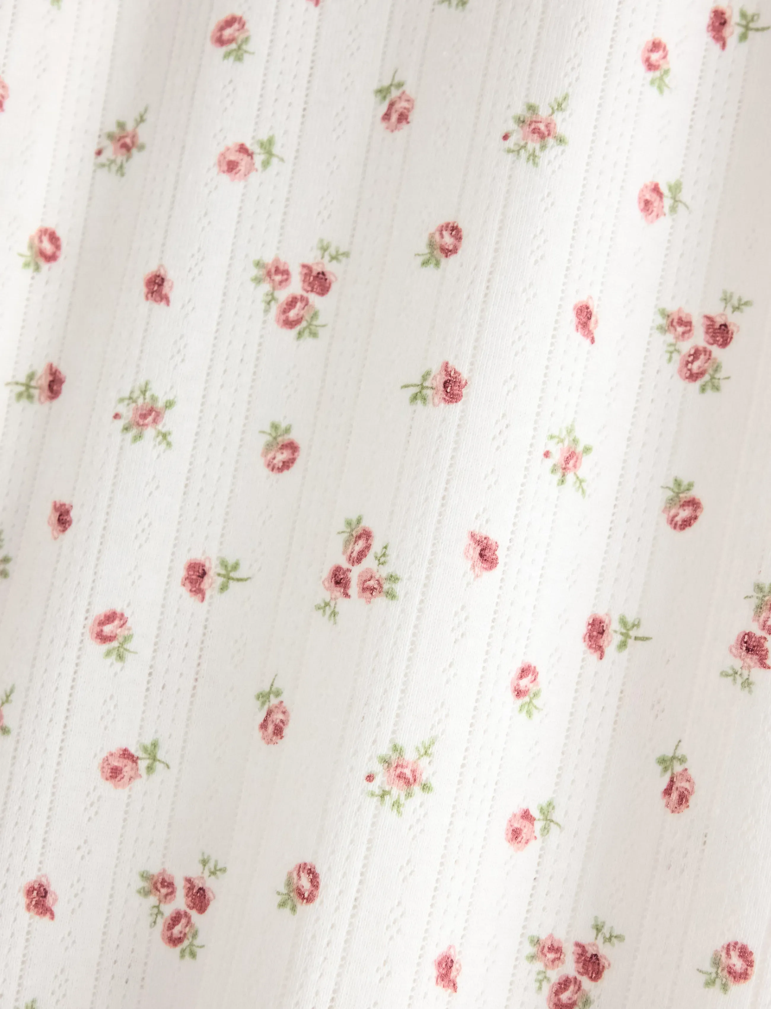 Lindex - Wide pyjama trousers in pointelle - pyjamahose - dusty pink - 5