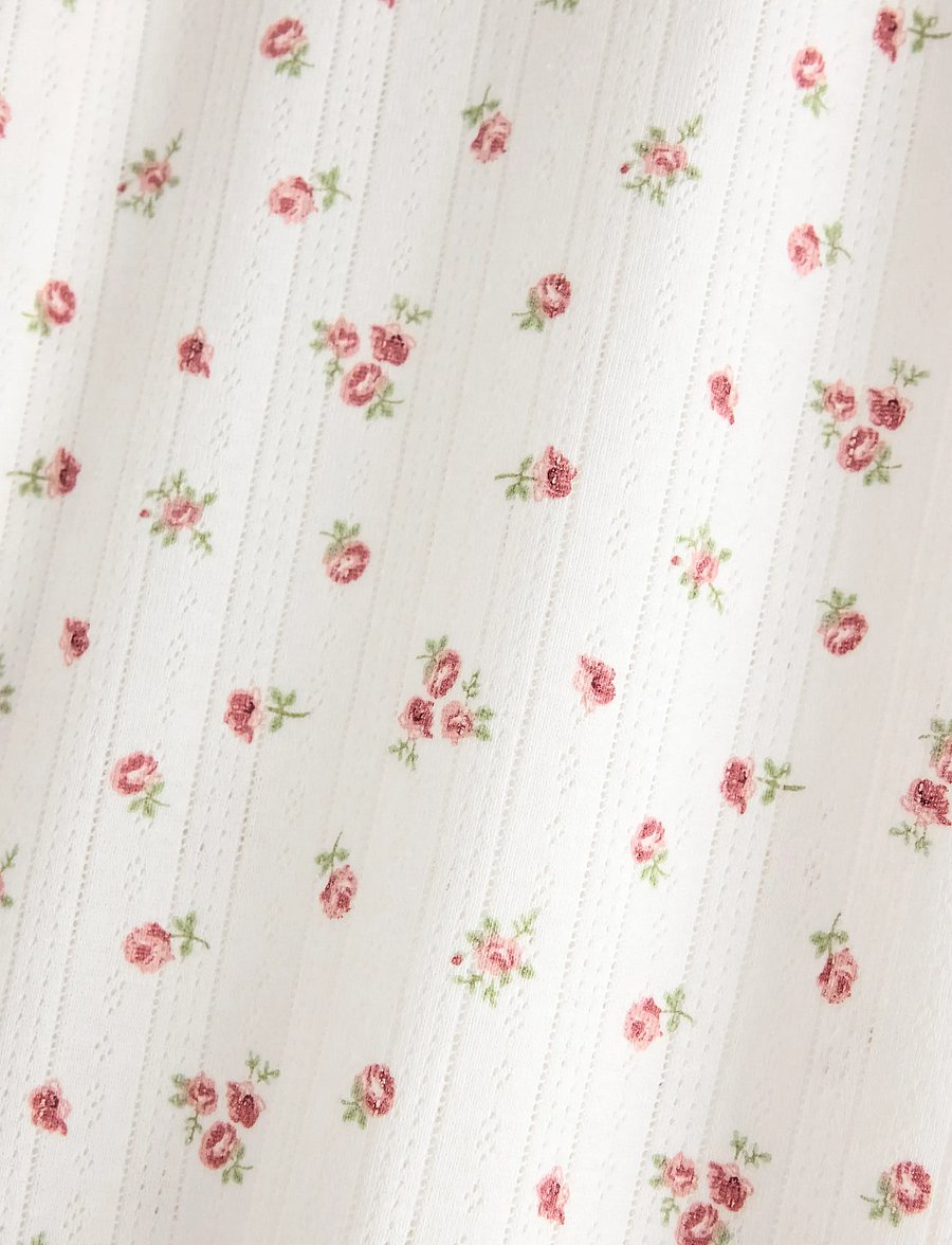 Lindex - Wide pyjama trousers in pointelle - spodnie od piżamy - dusty pink - 5
