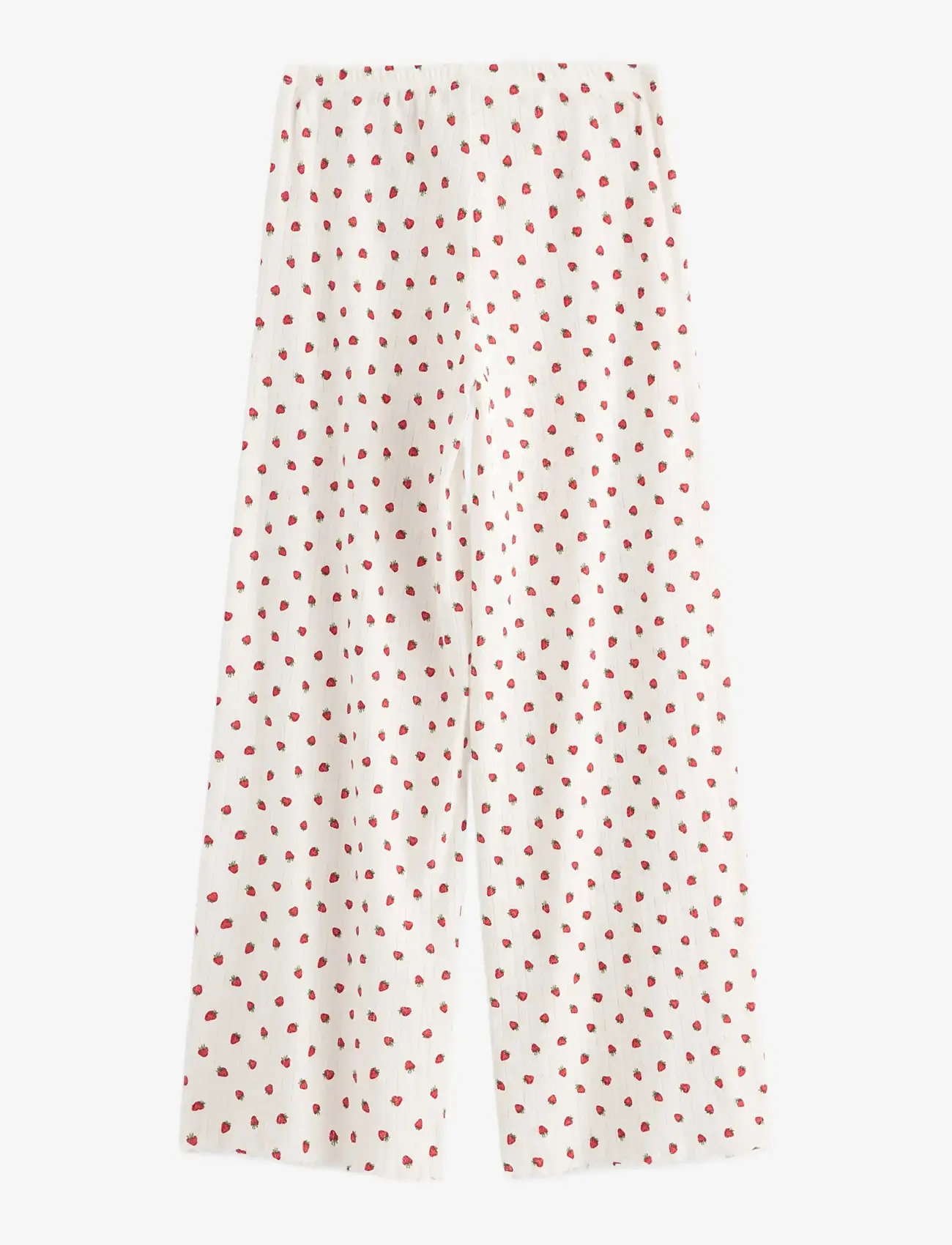 Lindex - Wide pyjama trousers in pointelle - pyjamahose - red - 2