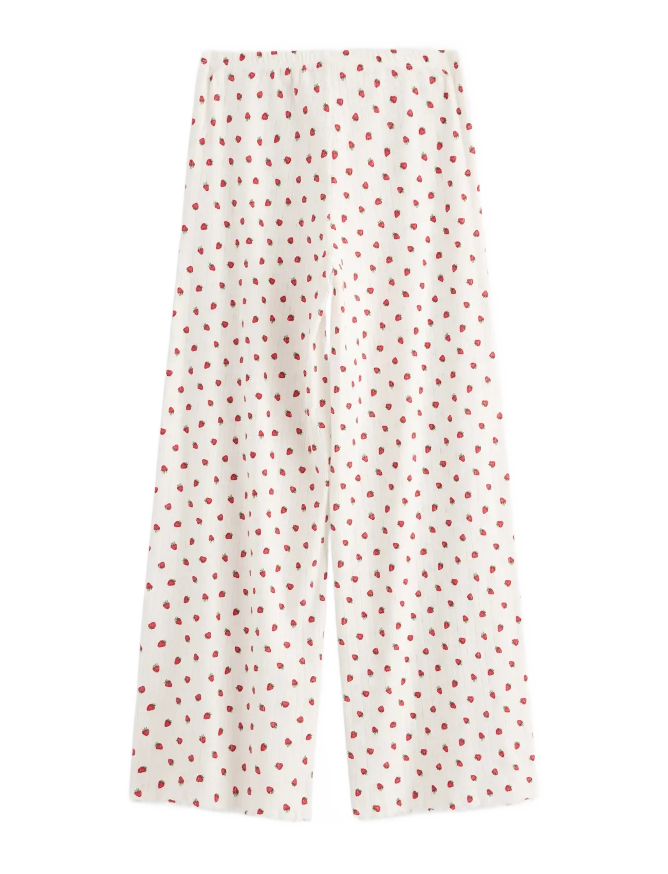 Lindex - Wide pyjama trousers in pointelle - pižaminės kelnės - red - 2