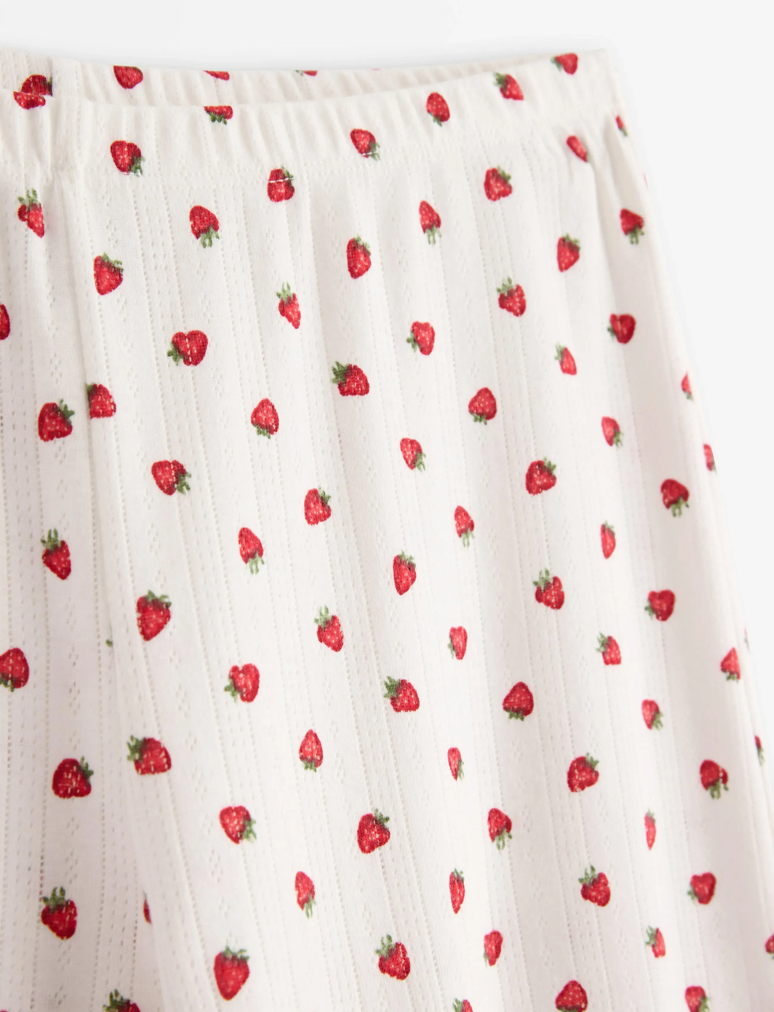 Lindex - Wide pyjama trousers in pointelle - pižaminės kelnės - red - 5