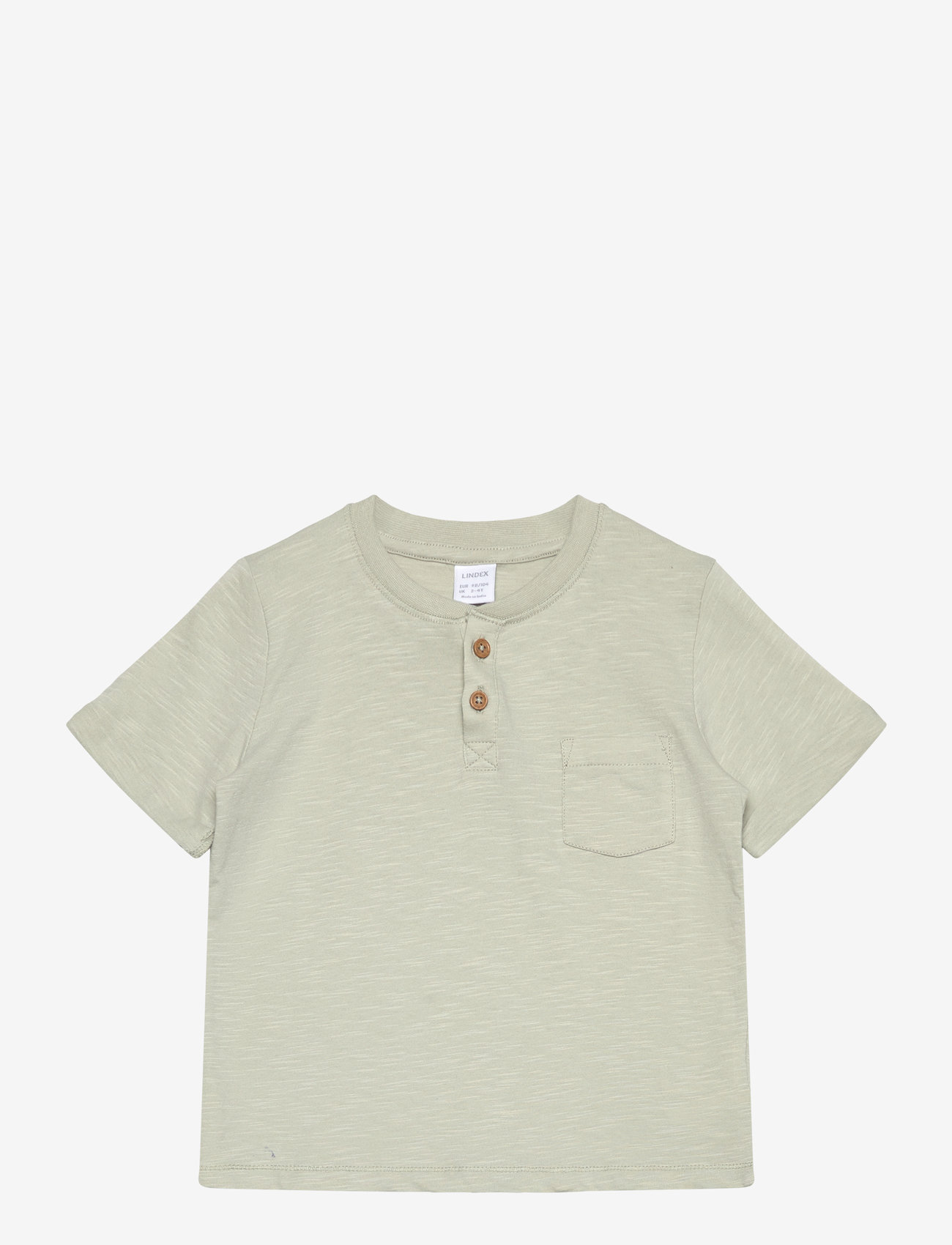 Lindex - Top SS Essentials w placket - sügisesed riided - light dusty green - 0