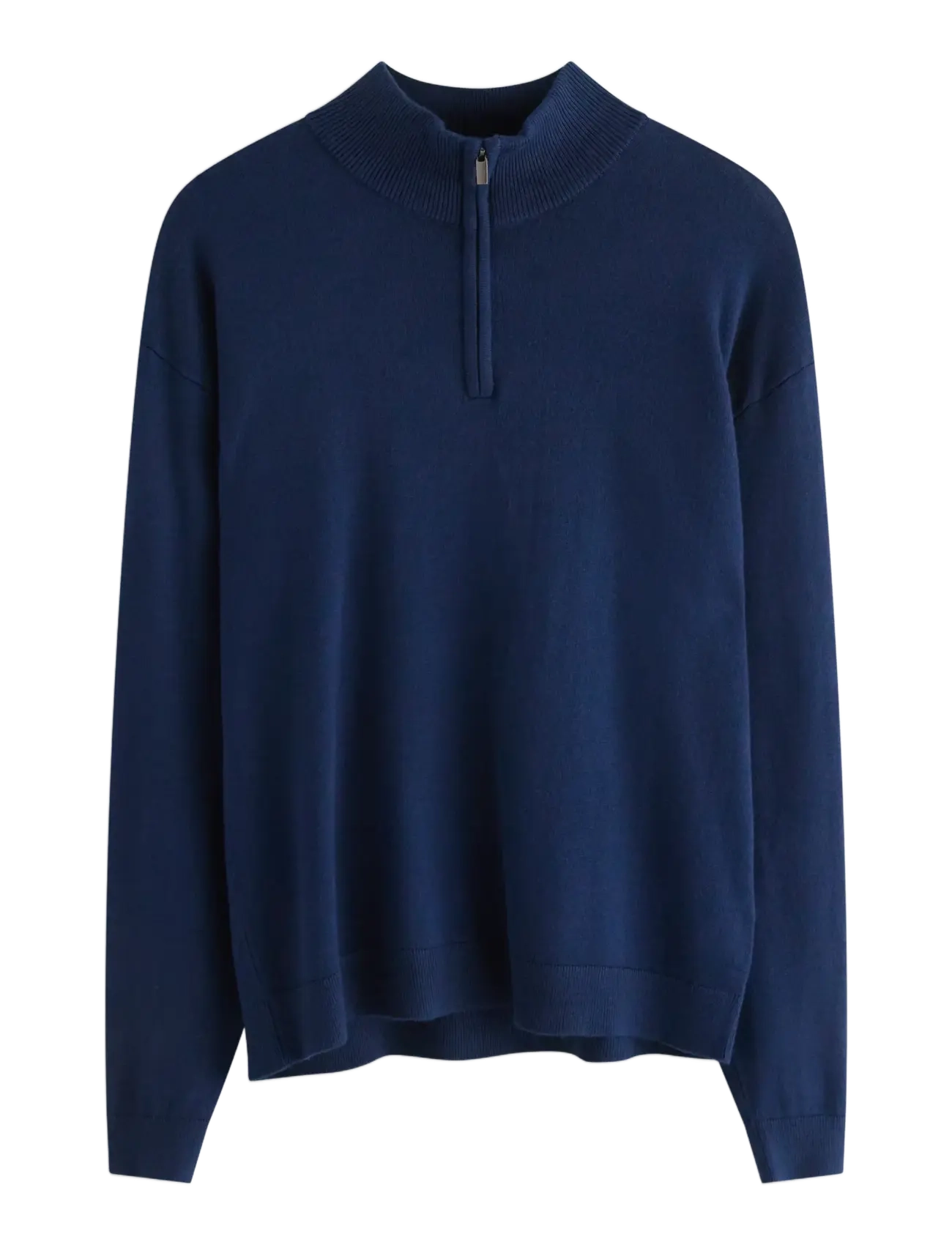 LINDEX Pullover Fineknit Halfzip Navy - 170 - Kinder