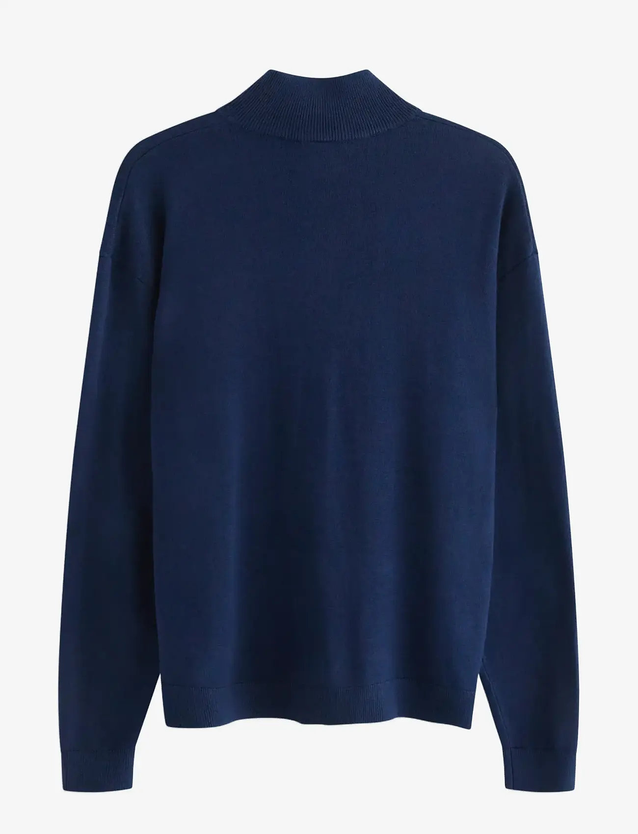 Lindex - Sweater fineknit halfzip - trøjer - dark blue - 1