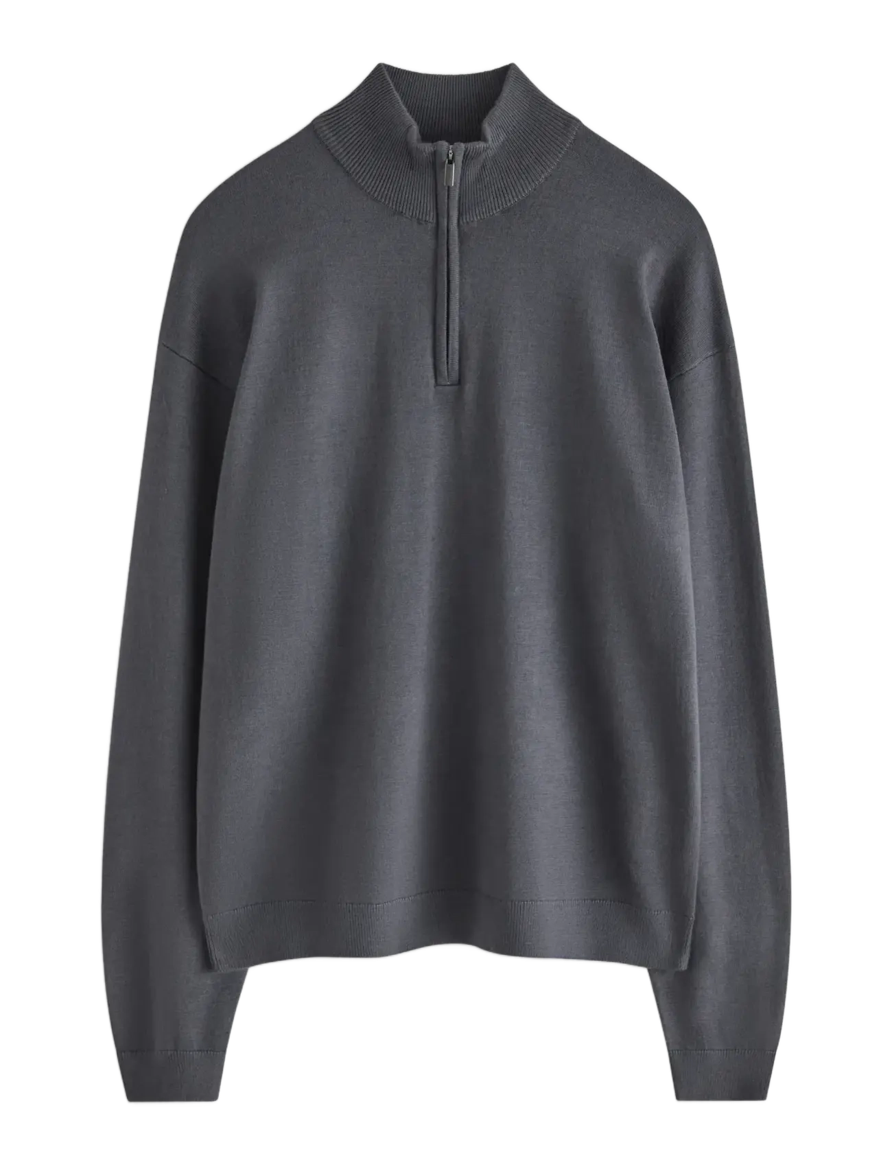 LINDEX Pullover Fineknit Halfzip Grau - 170 - Kinder