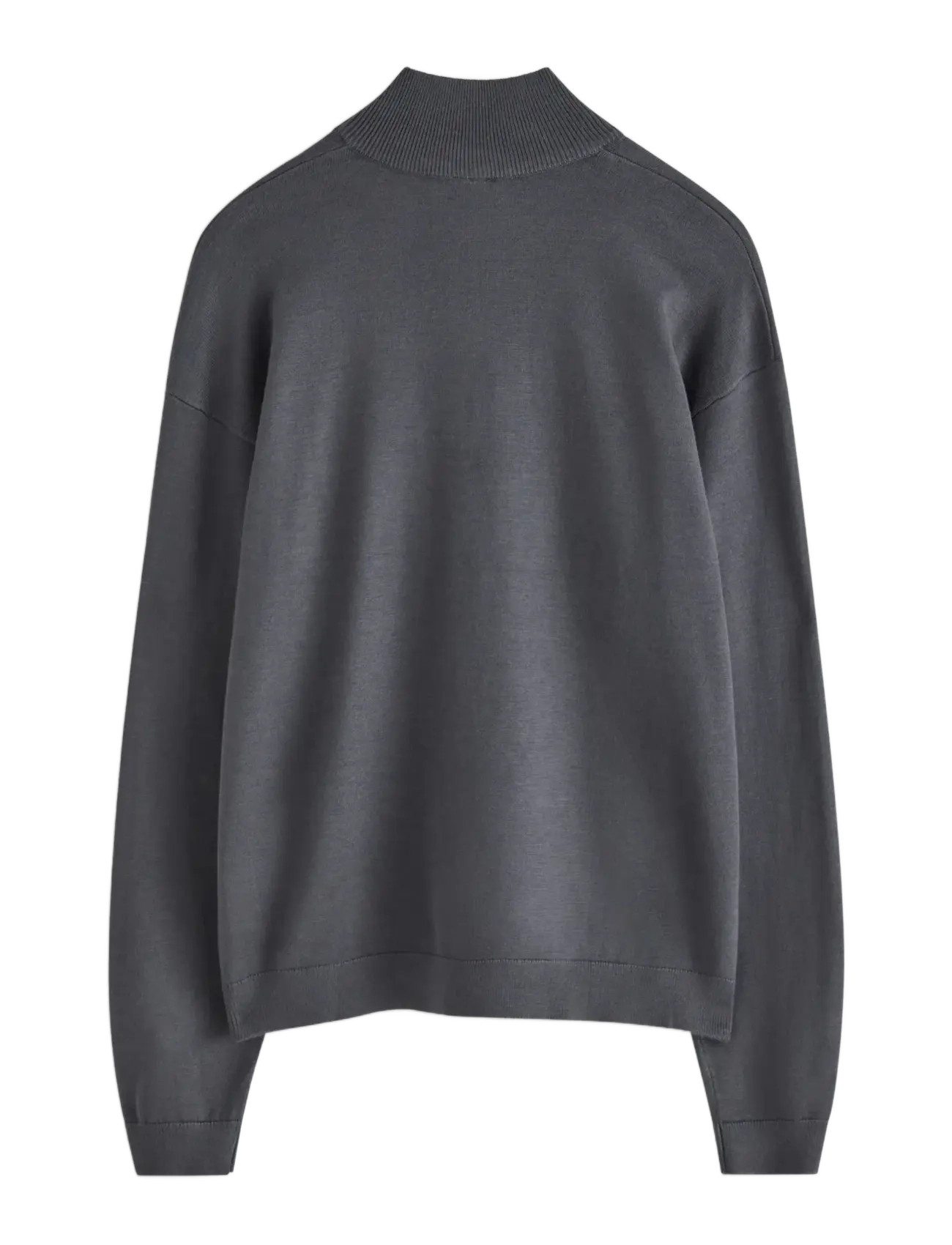 Lindex - Sweater fineknit halfzip - jumpers - dark grey - 1