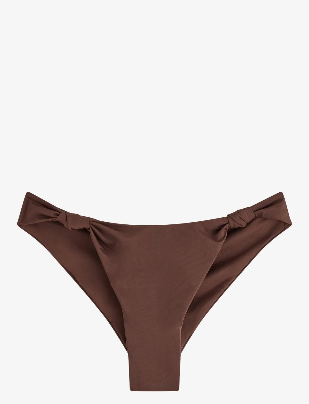 Lindex - Brief Regular Naomi Knot Shiny - bikiinipüksid - dk brown - 1