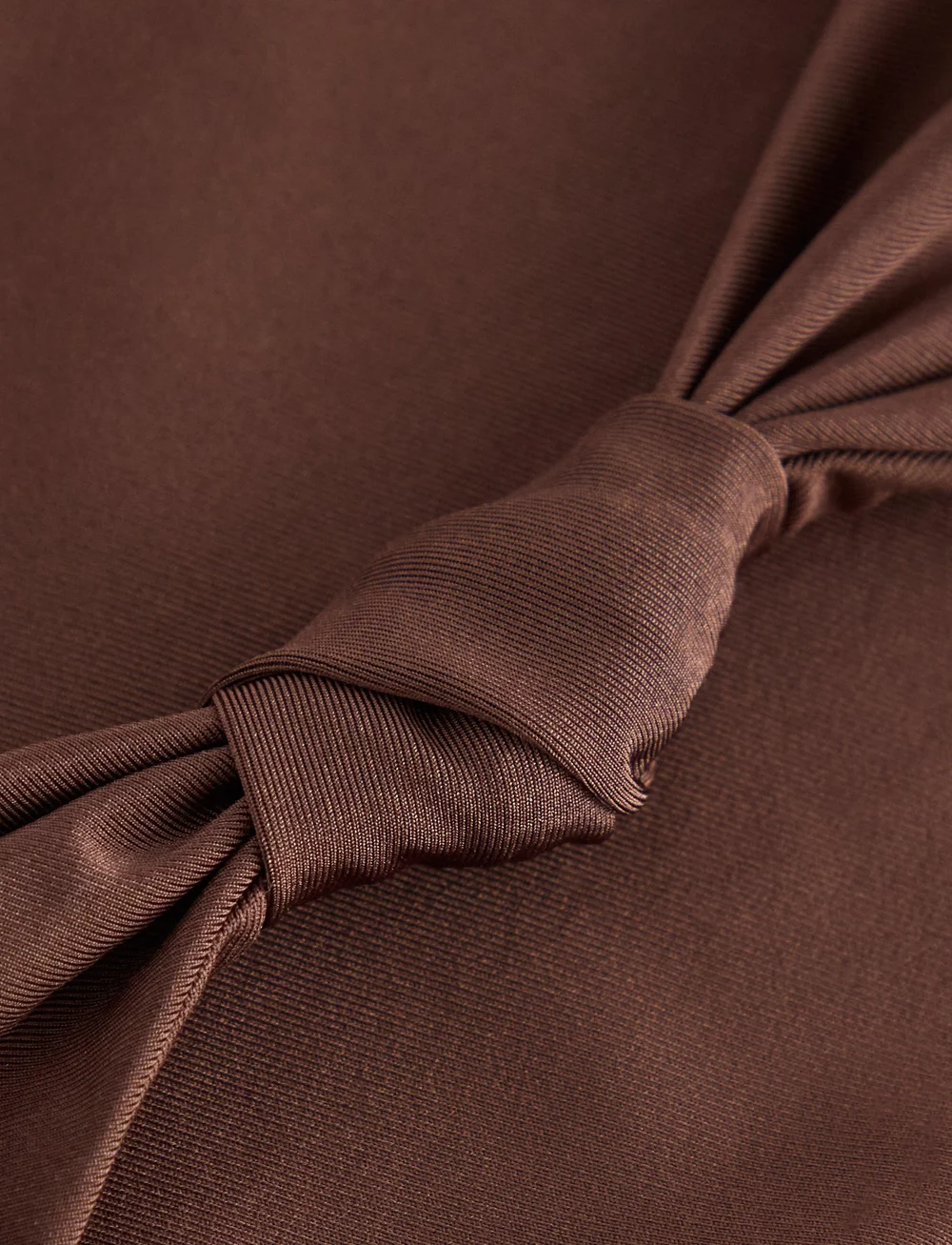 Lindex - Brief Regular Naomi Knot Shiny - bikiinipüksid - dk brown - 5