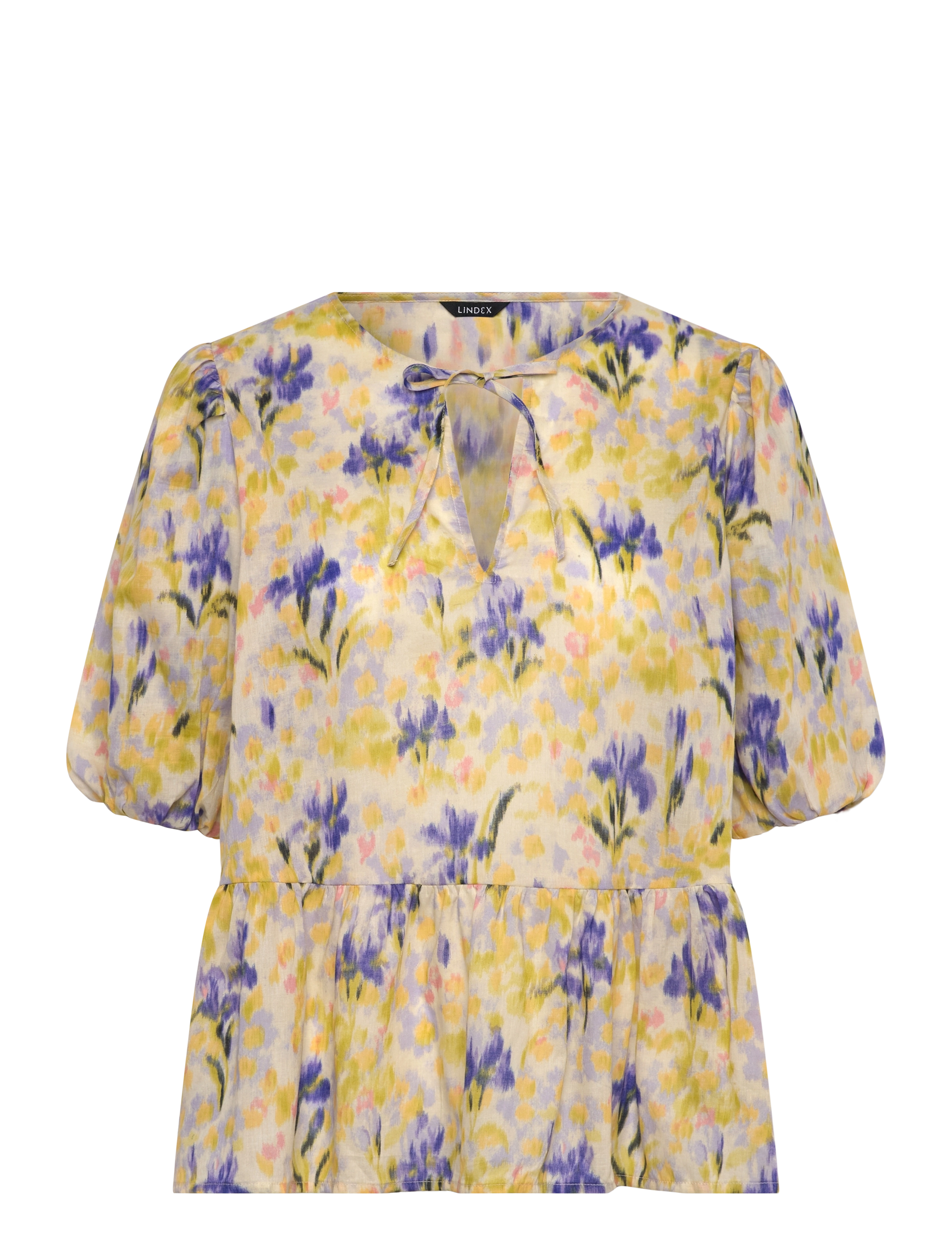 LINDEX Bluse Line Gelb - XS - Damen