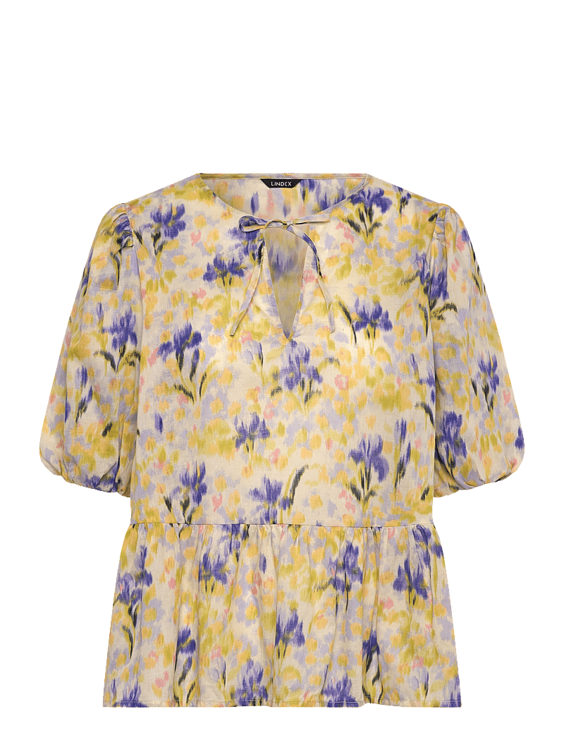 Lindex - Blouse Line - kortärmade blusar - lilac - 1