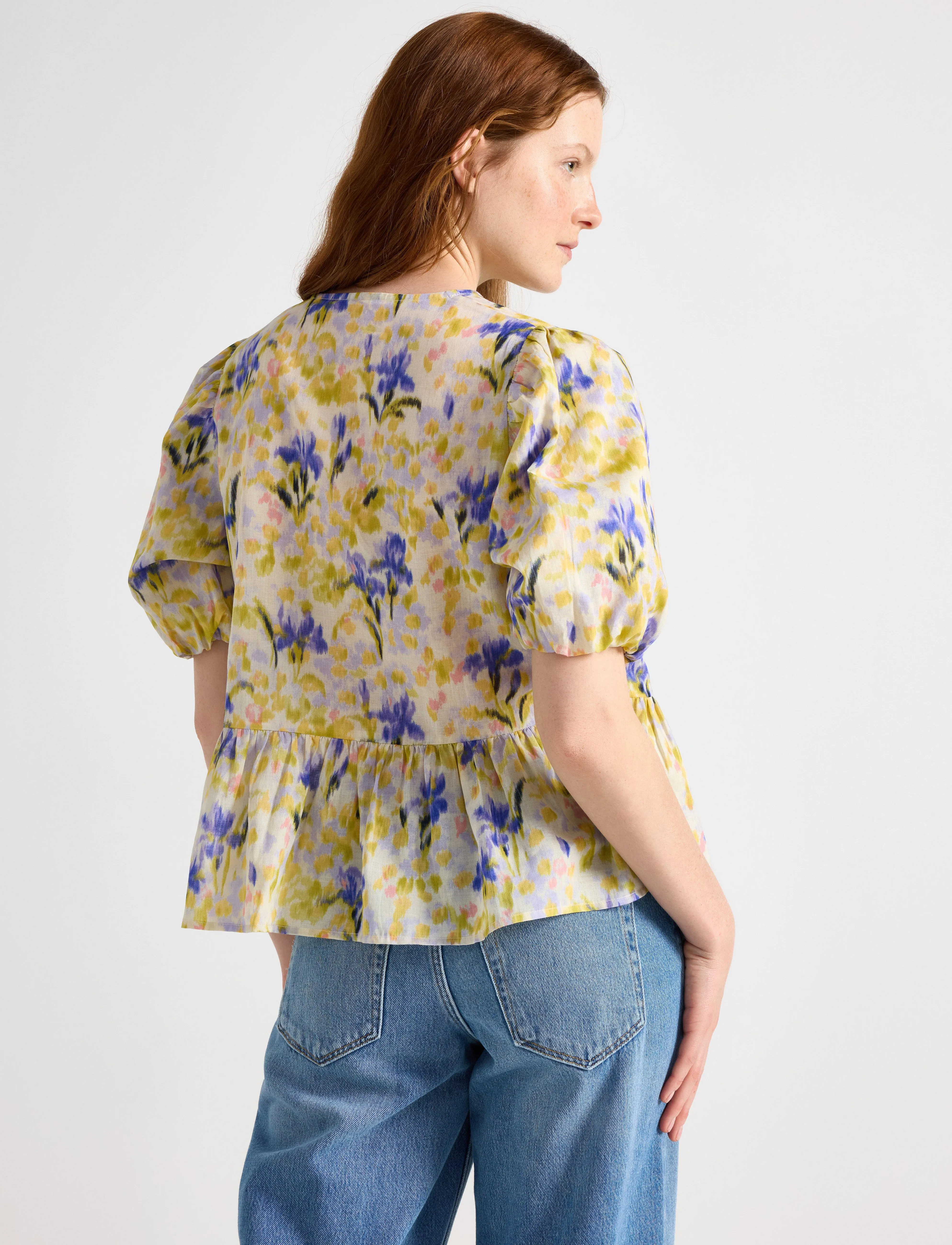 Lindex - Blouse Line - lühikeste varrukatega pluusid - lilac - 3