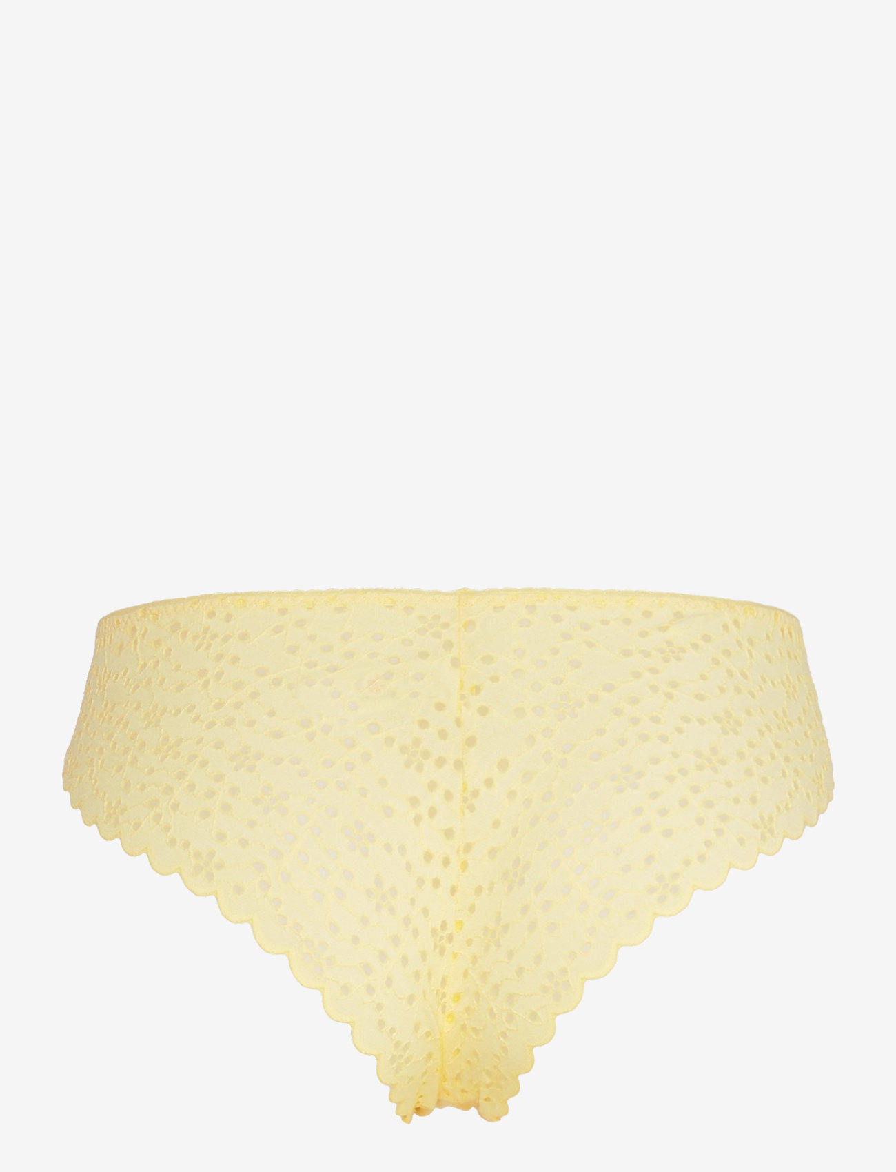 Lindex - Braz reg Broderie Anglais - brasiilia stiilis aluspüksid - light yellow - 2