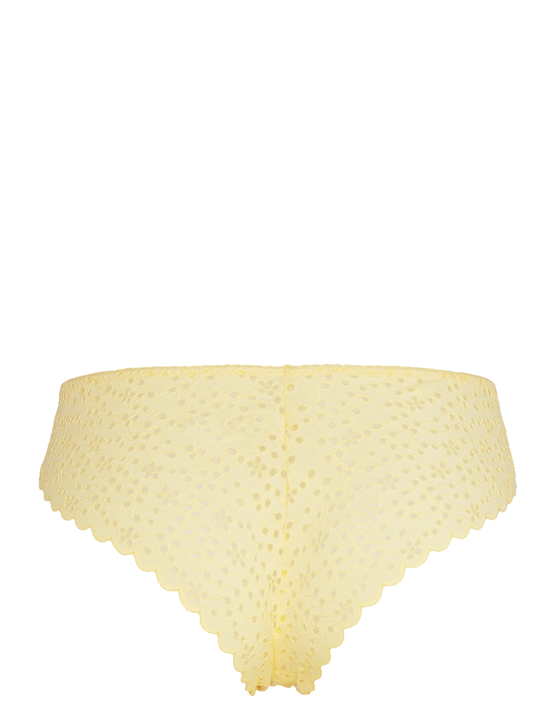 Lindex - Braz reg Broderie Anglais - brasiilia stiilis aluspüksid - light yellow - 2