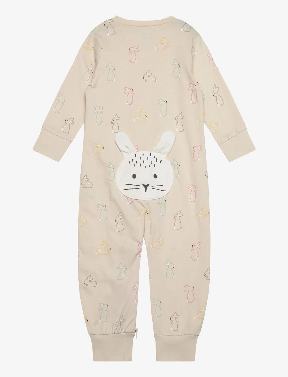 Lindex - Pyjamas bunny BF - schlafoveralls - light beige - 1