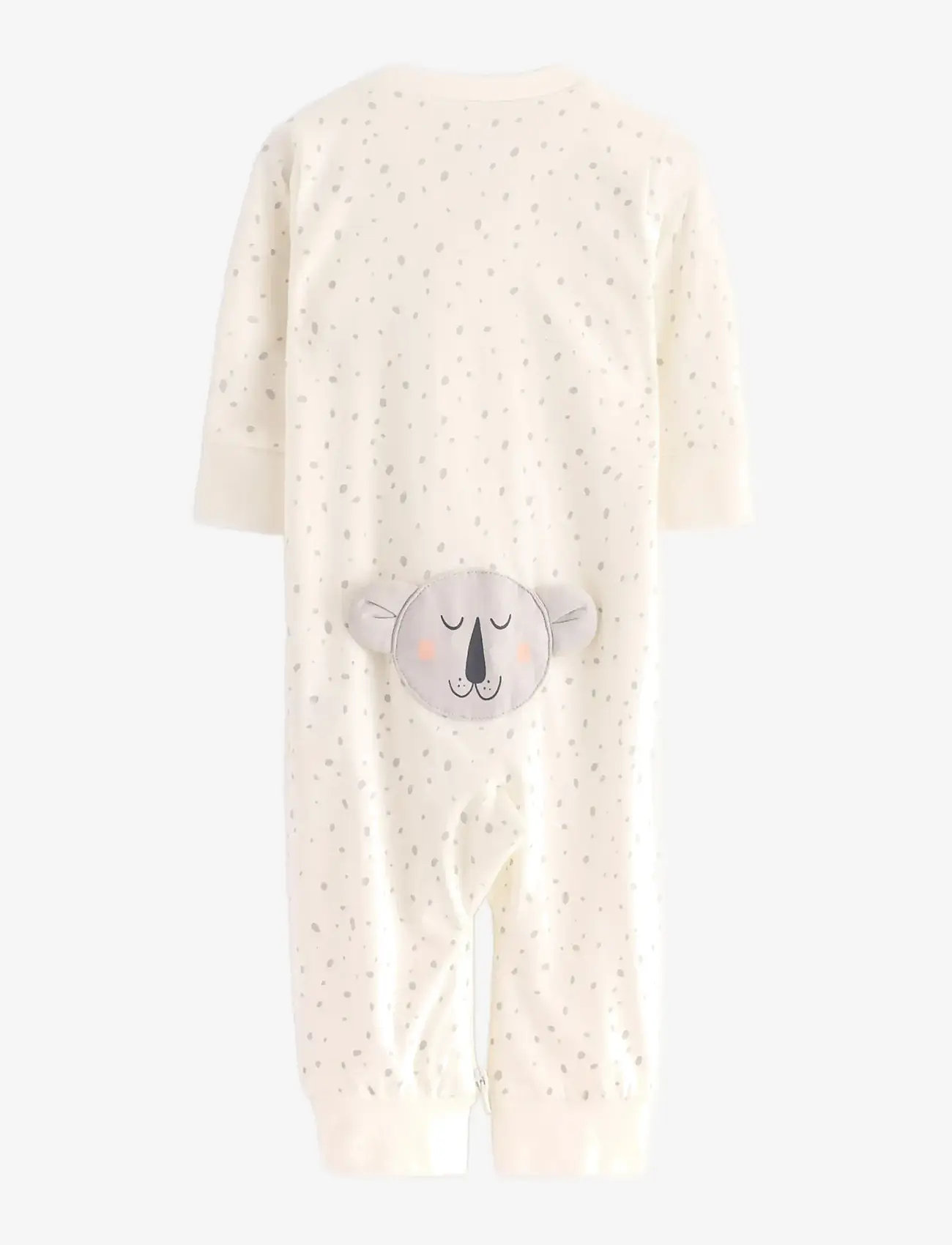 Lindex - Pyjamas dots w BF - sovoveraller - light dusty white - 0