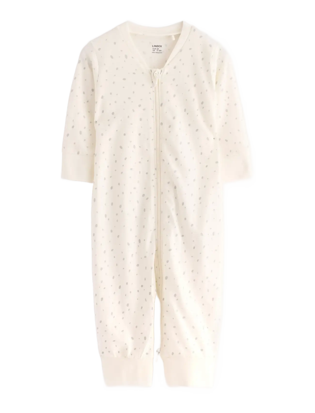 Lindex - Pyjamas dots w BF - light dusty white - 1