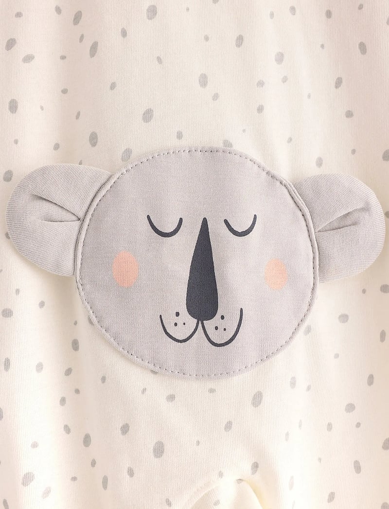 Lindex - Pyjamas dots w BF - natdragter - light dusty white - 2