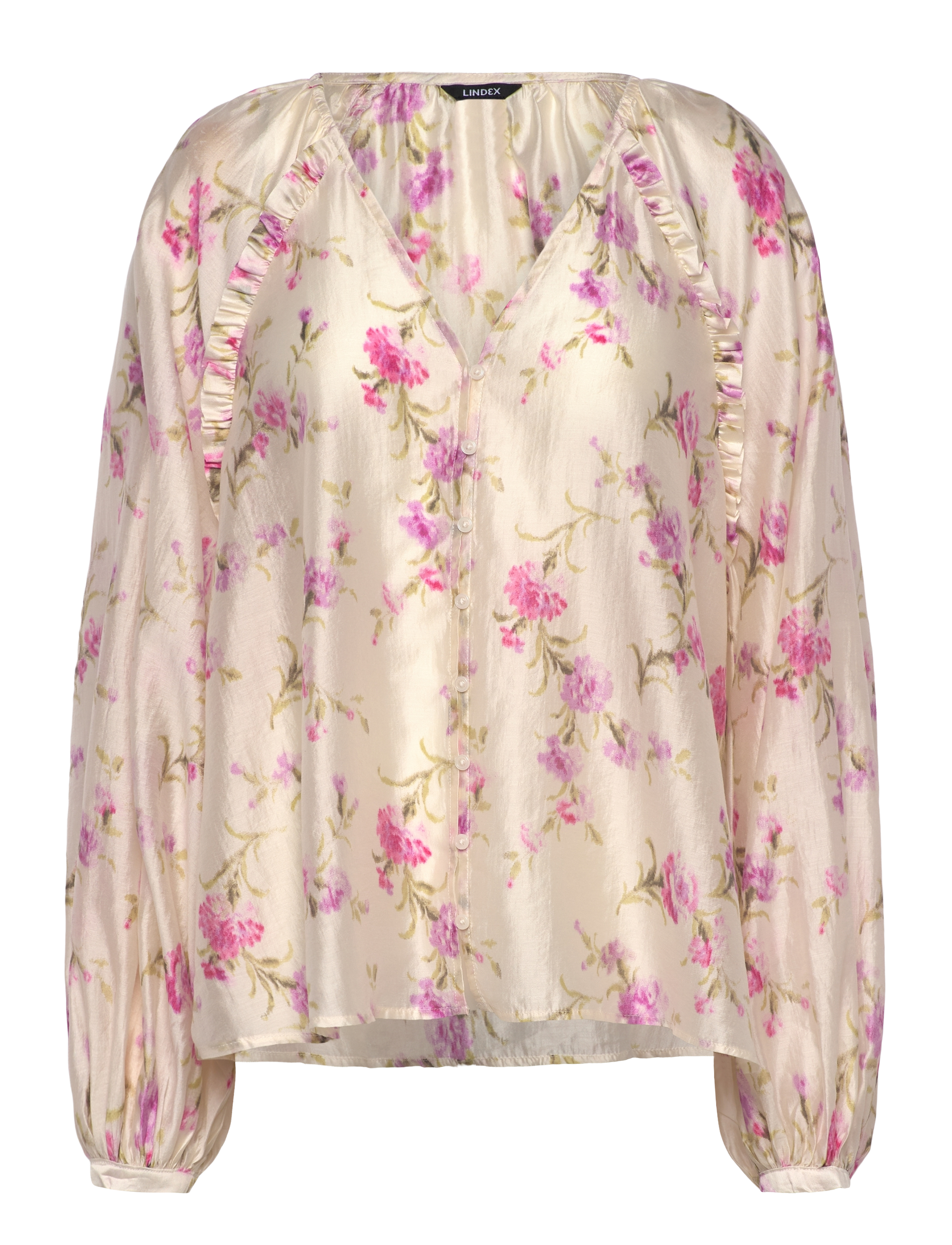 Lindex Blouse Kajsa - Blusar & Skjortor - PINK / pink/rose