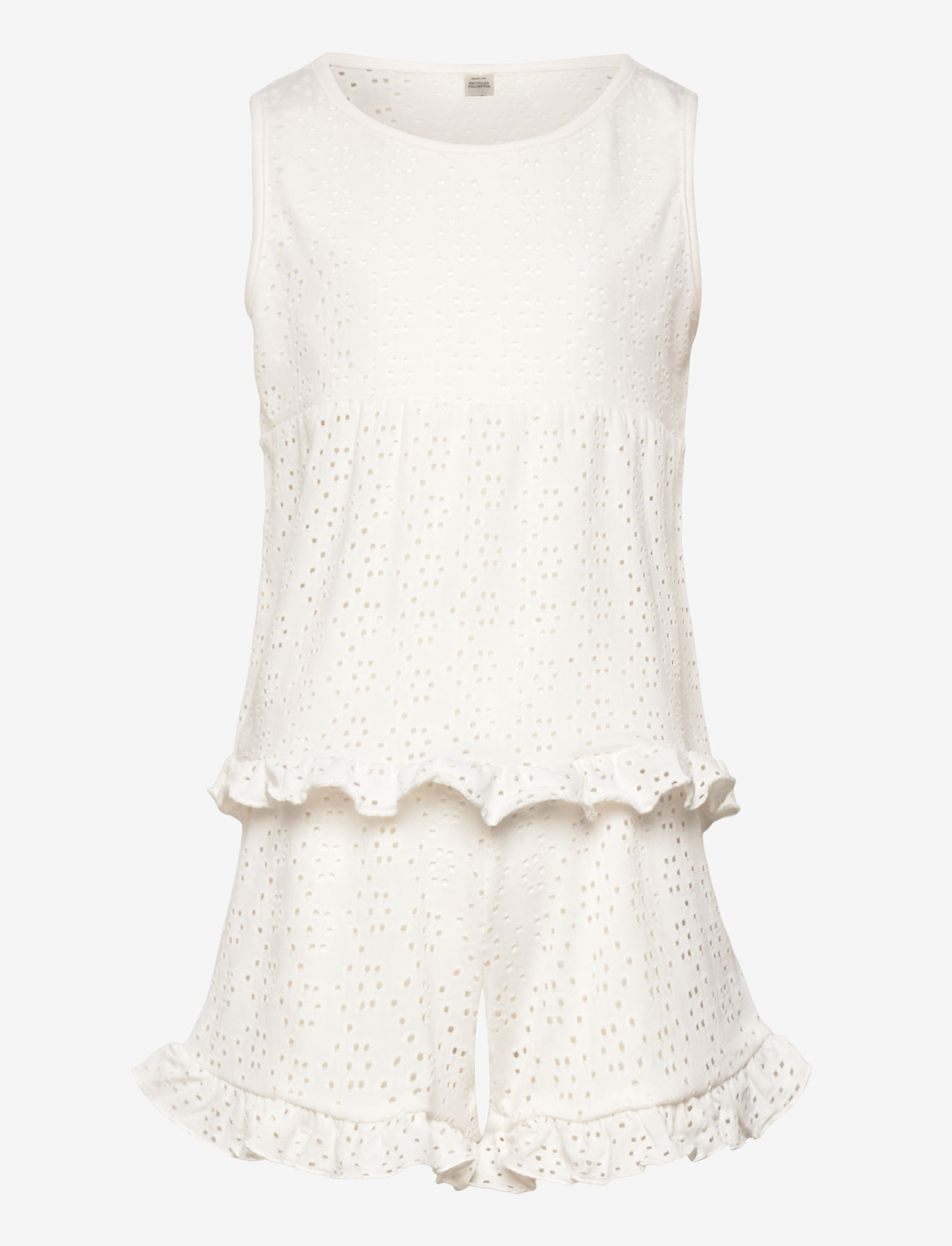 Lindex - Pyjamas set sleeveless and fri - off white - 1