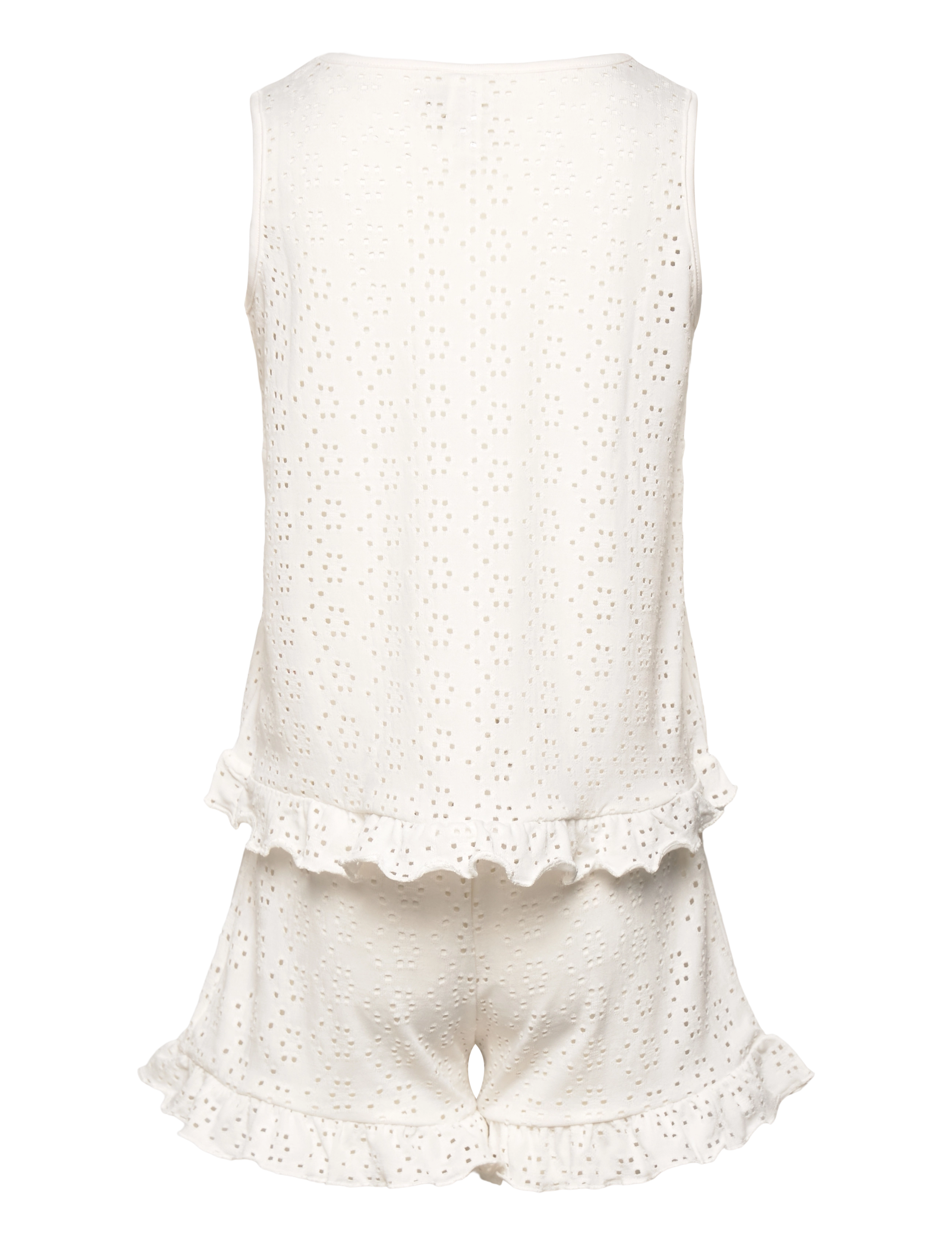 Lindex - Pyjamas set sleeveless and fri - off white - 2