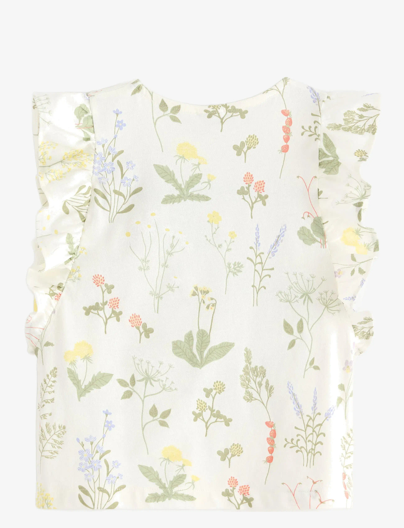 Lindex - Top SS Flounces AOP - tanktops - light dusty white - 2