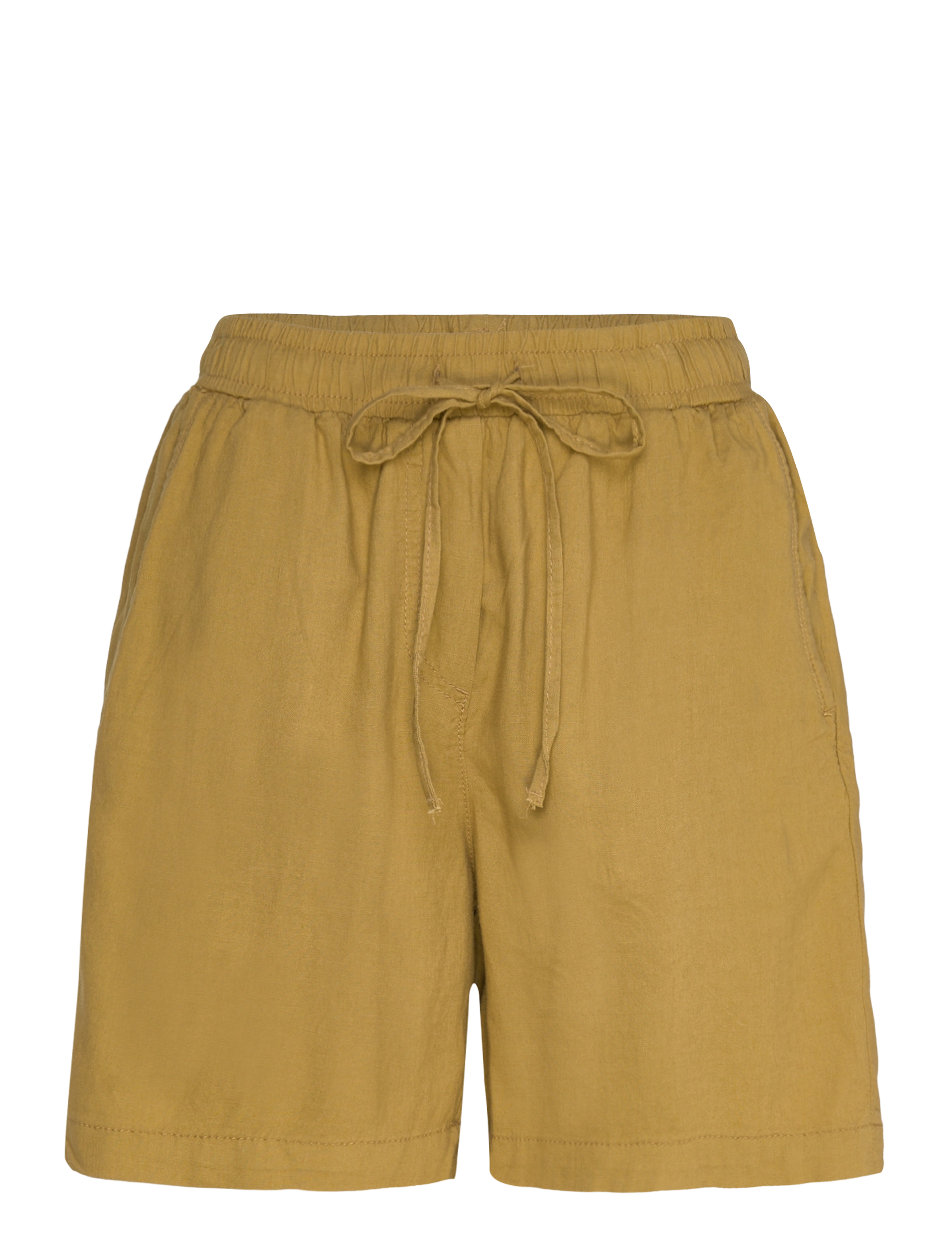 Lindex Shorts Gillian - Shorts - DARK DUSTY YELLOW / yellow