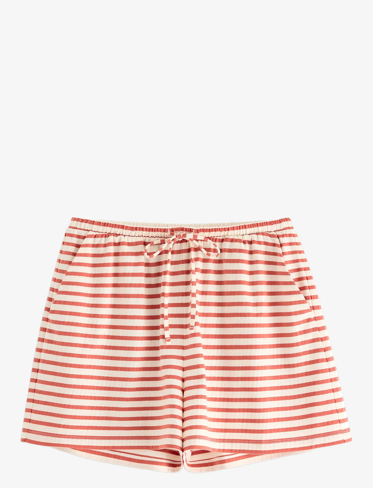 Lindex - Shorts jersey wide leg - dusty orange - 0