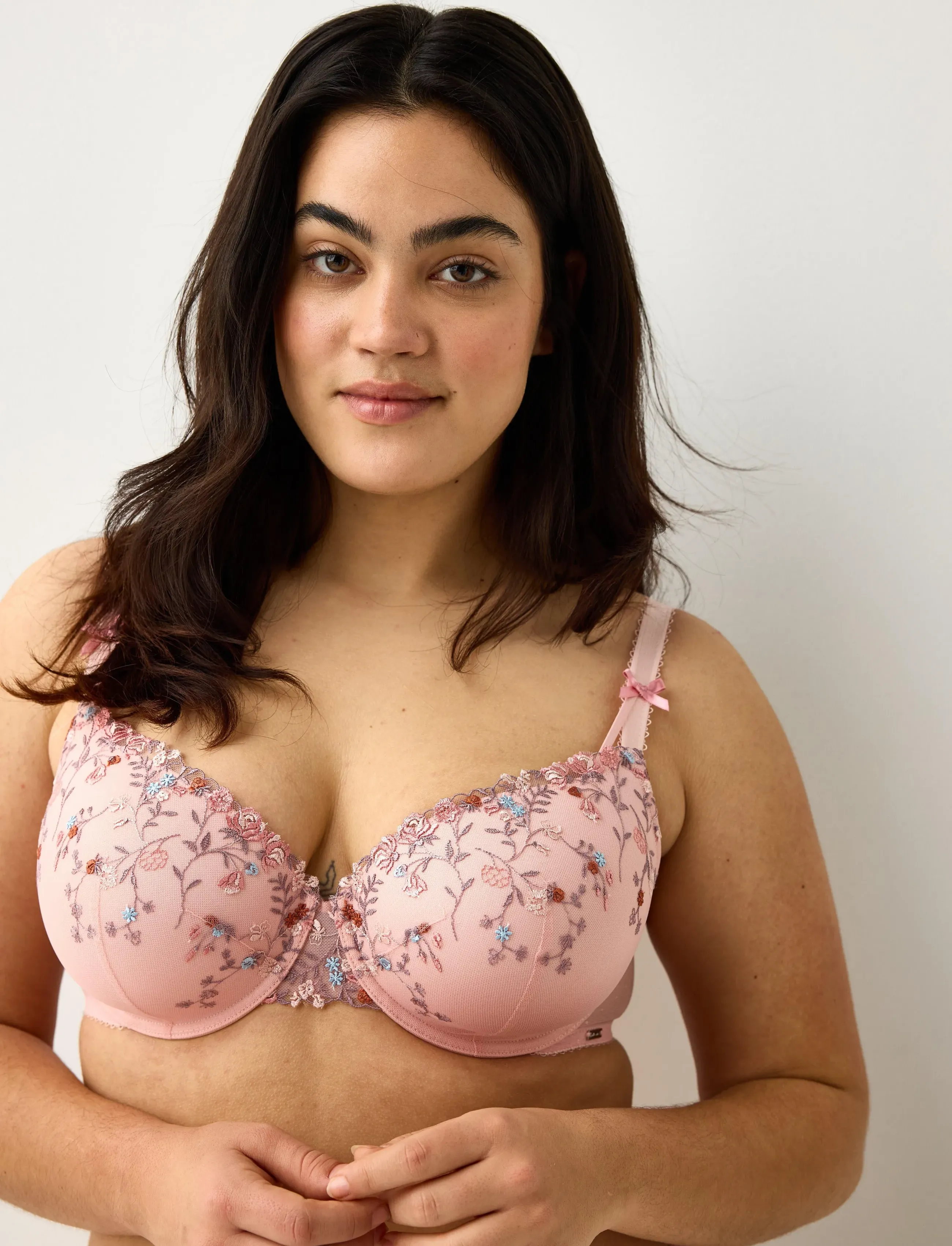 Lindex - Bra Lilja Rosie - kaarituelliset rintaliivit - light pink - 4