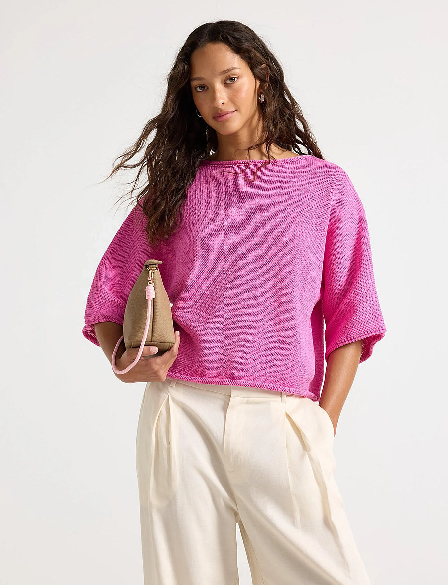 Lindex - Knitted jumper - stickade tröjor - pink - 0