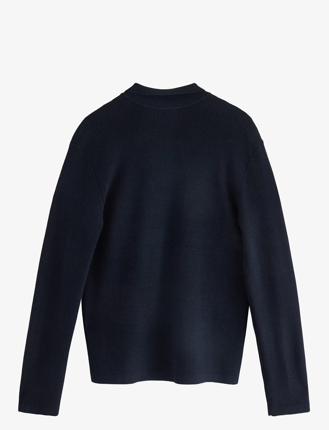 Lindex - Sweater rib knit collar - long-sleeved polos - dark navy - 2