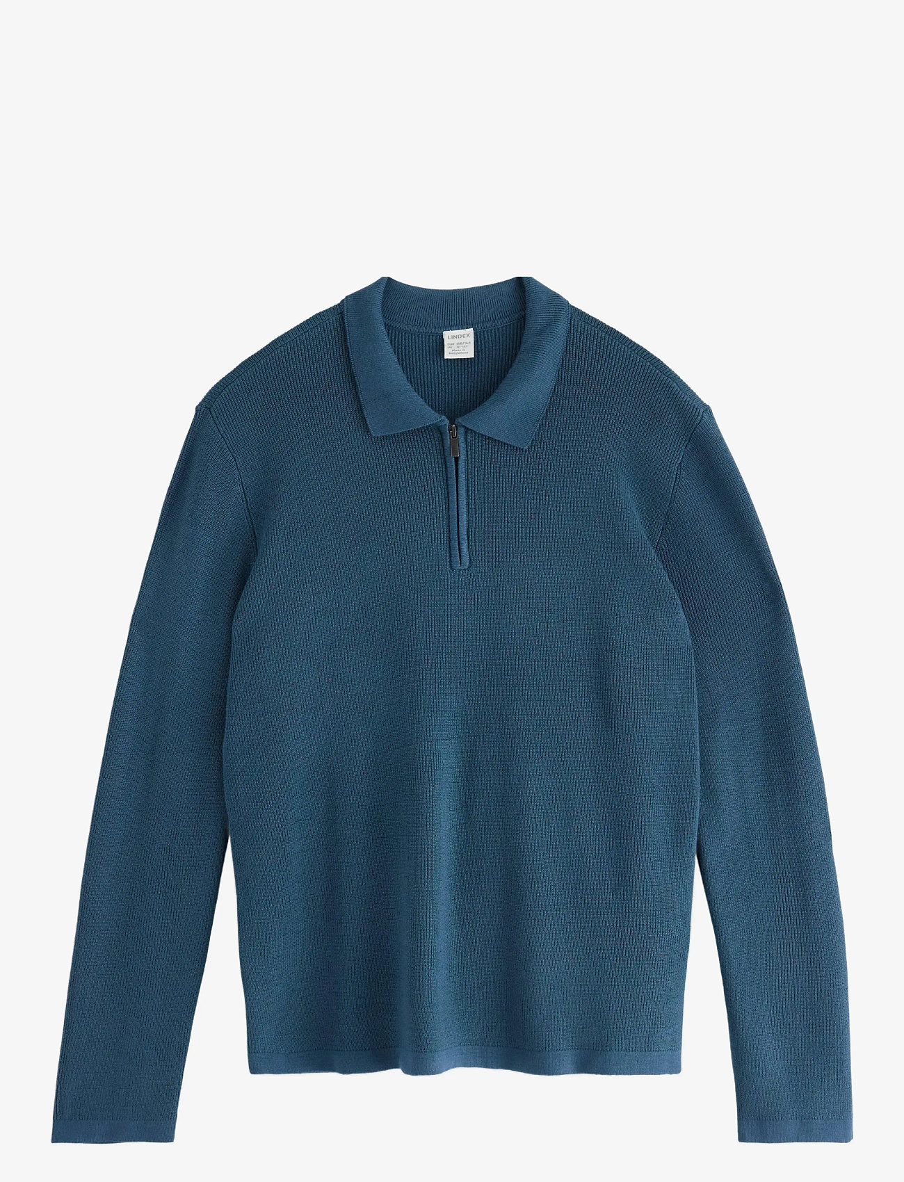 Lindex - Sweater rib knit collar - pikkade varrukatega polod - dusty blue - 1