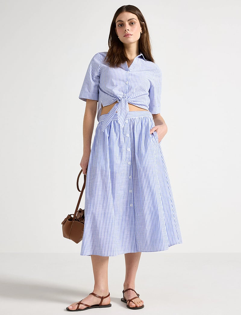 Lindex - Skirt Fiona - midi kjolar - strong blue - 0