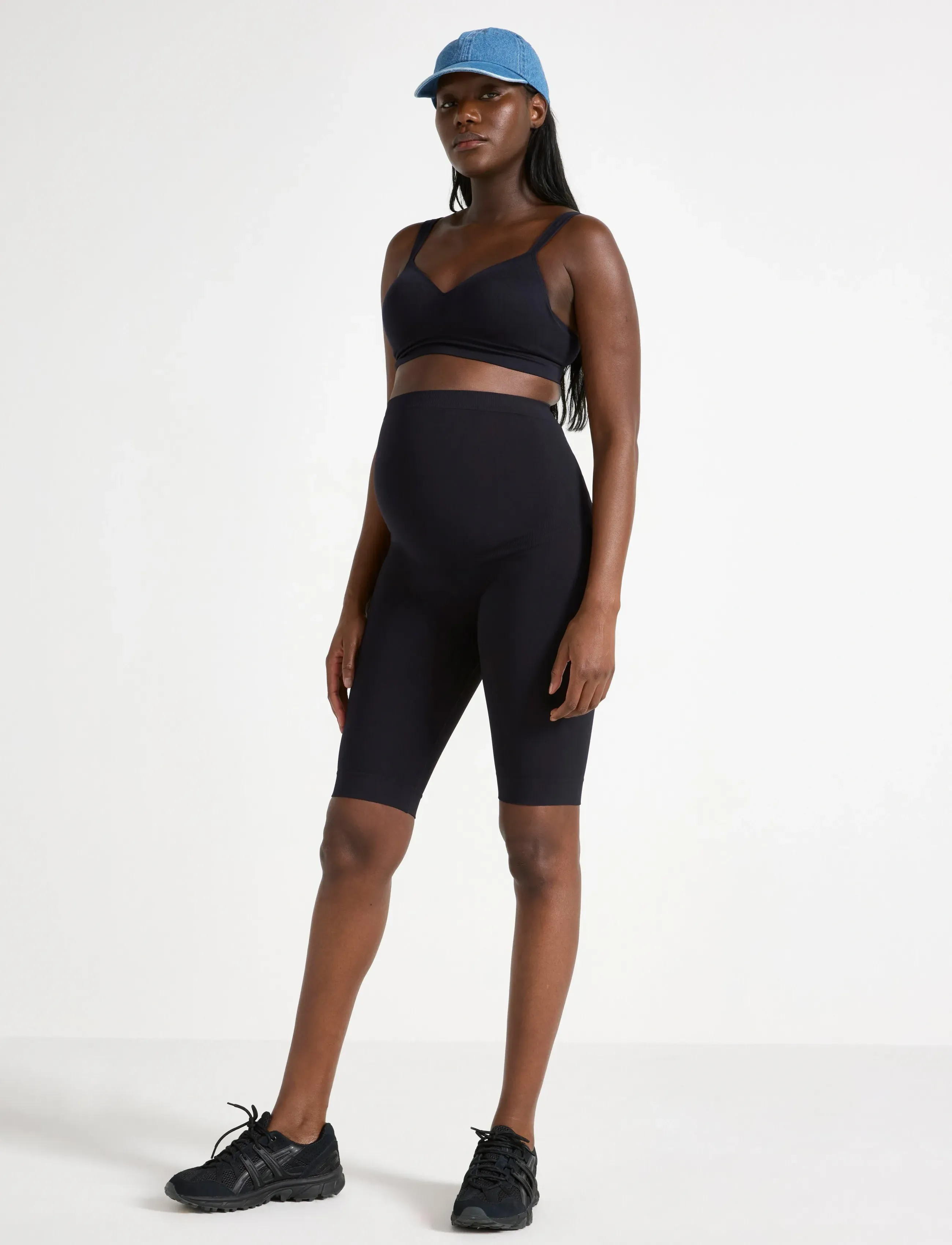 Lindex Mom Biker Shorts, S, Black, Shorts > Cykelshorts, Dame