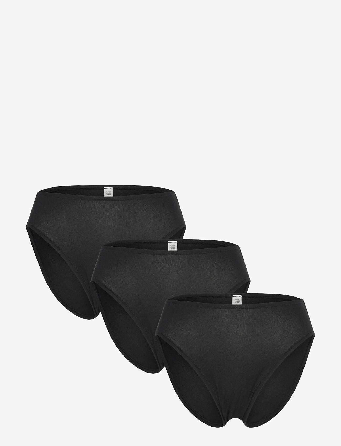 Lindex - Brief bikini high Carin cotton - black - 0