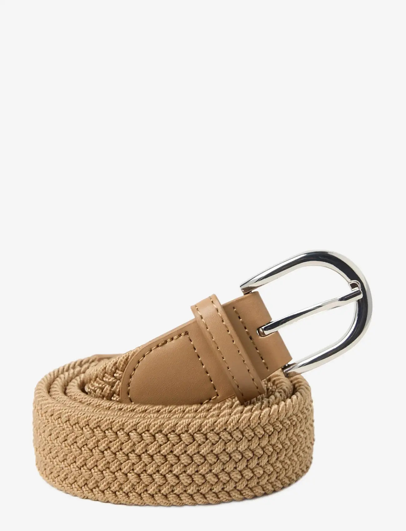 Lindex - Elastic belt - bælter - light dusty beige - 0