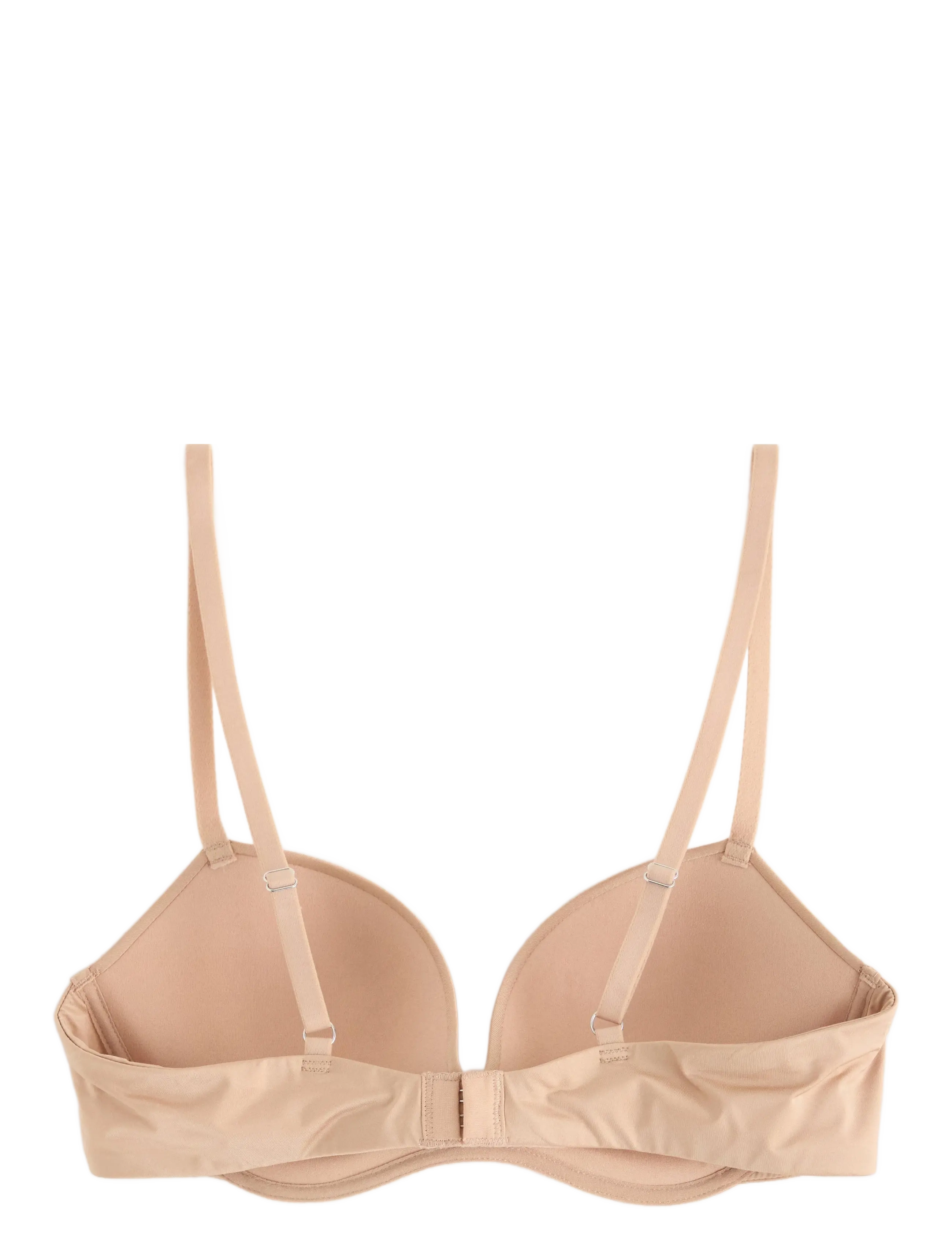 Lindex - Bra Wirefree Push Shiny Micro - beige - 2