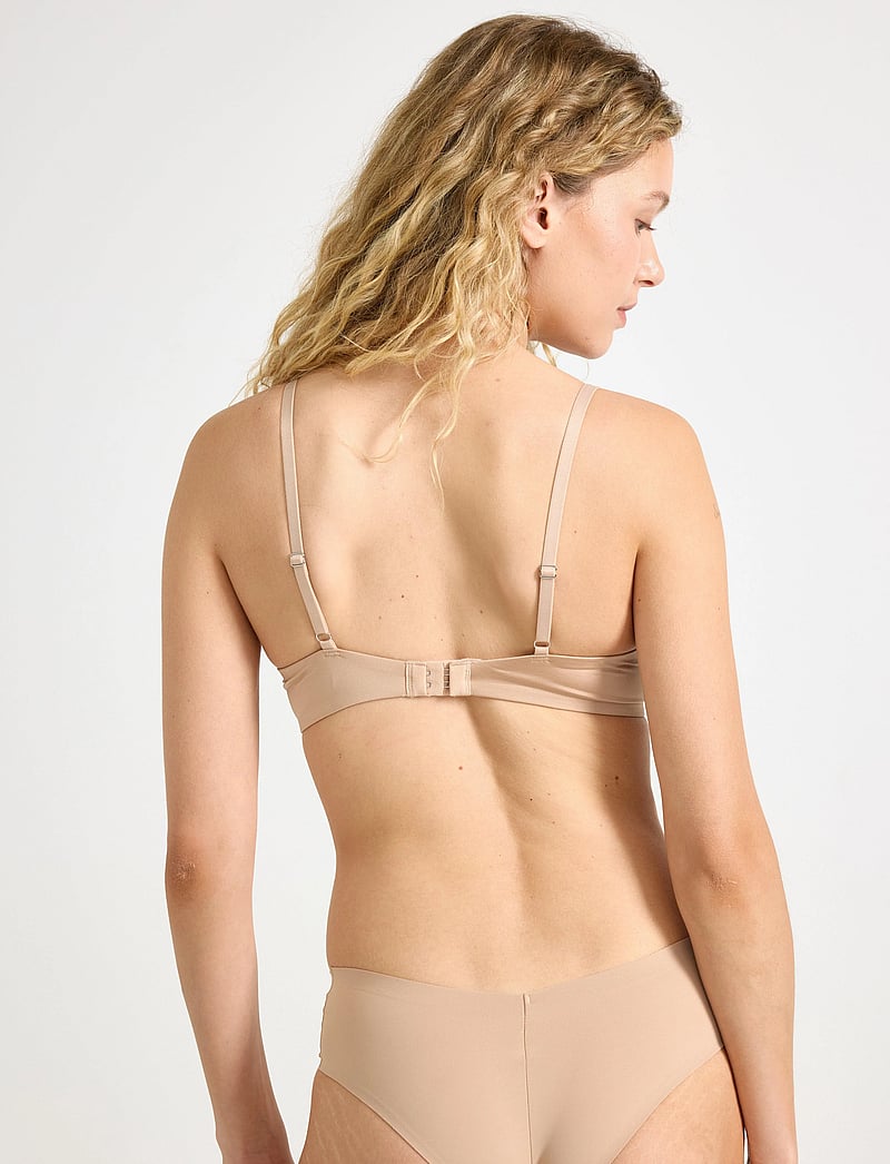Lindex - Bra Wirefree Push Shiny Micro - die niedrigsten preise - beige - 3