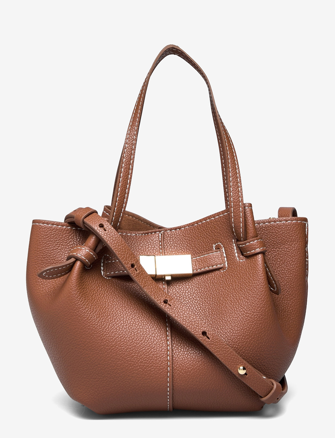 Lindex - Bag mini Tote Elsie - shoppers - cognac - 1
