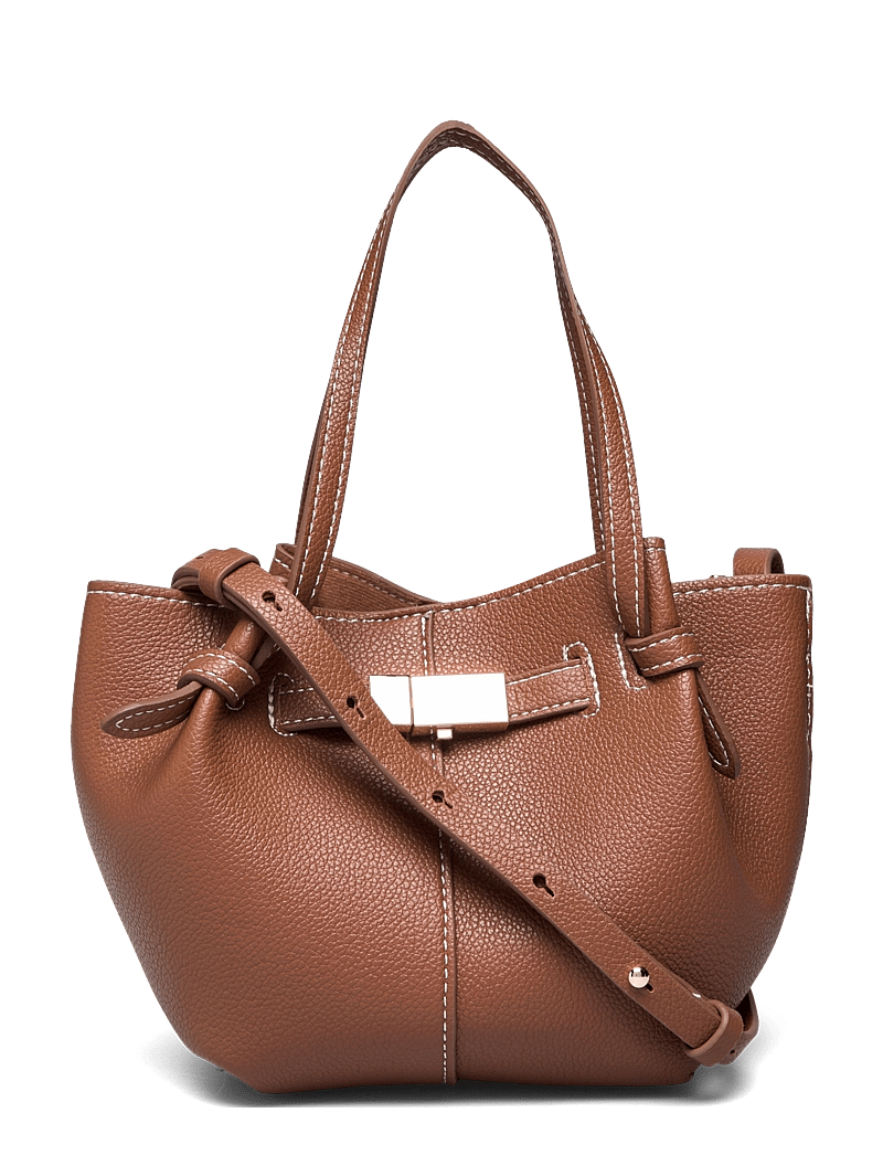 Lindex - Bag mini Tote Elsie - shoppers - cognac - 1