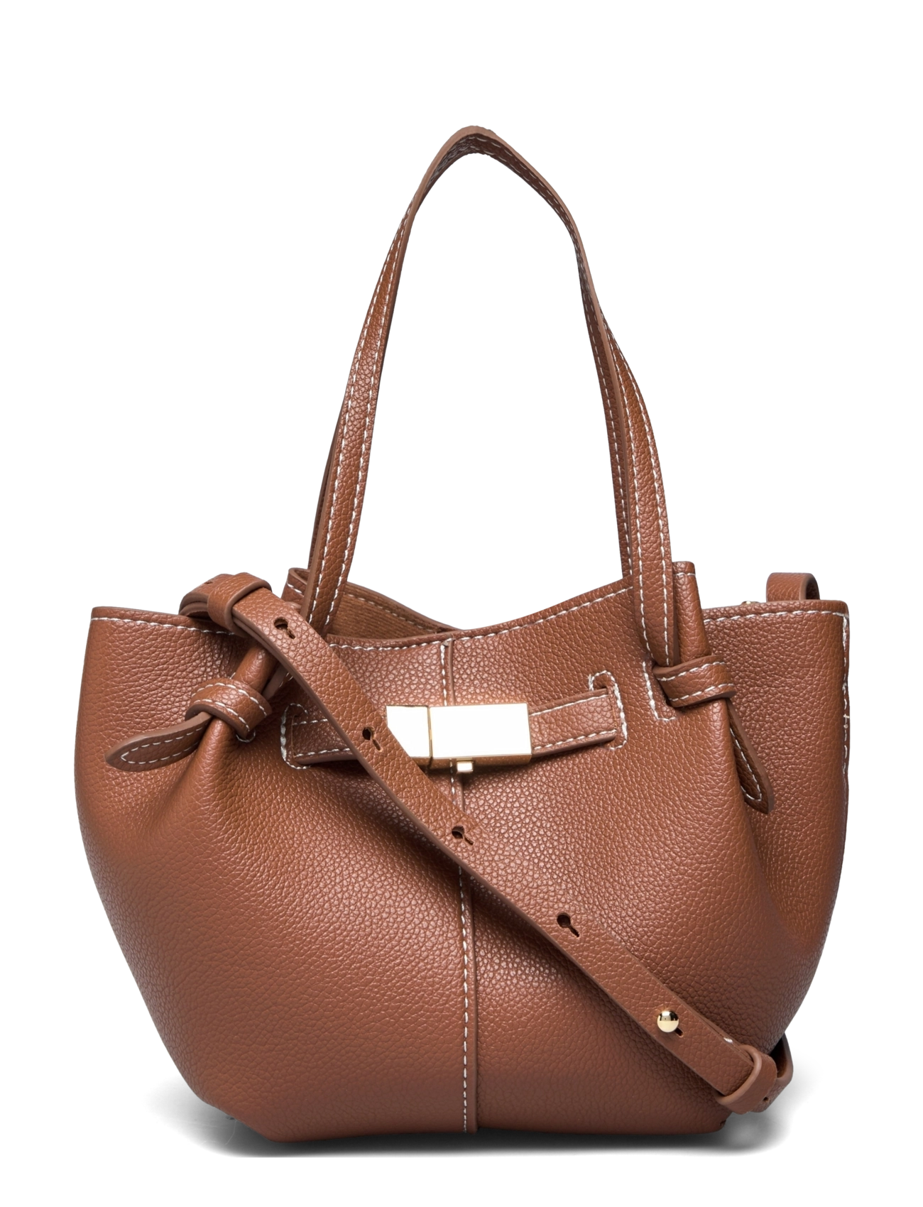 Lindex Bag mini Tote Elsie - Laukut - COGNAC / brown