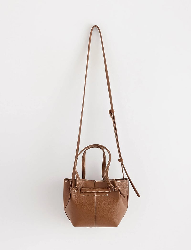 Lindex - Bag mini Tote Elsie - shoppers - cognac - 0