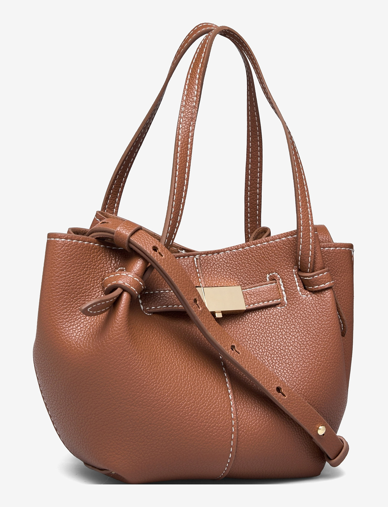 Lindex - Bag mini Tote Elsie - shoppers - cognac - 3