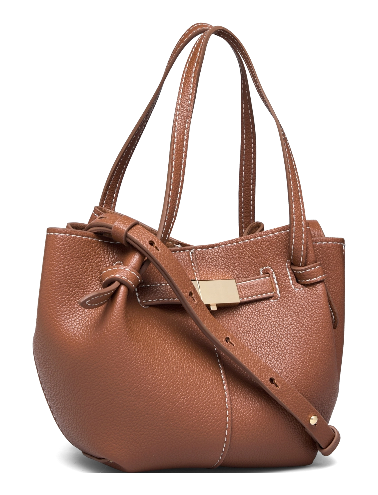 Lindex - Bag mini Tote Elsie - cognac - 3